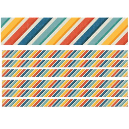 Picture of Eureka School Deco Trim, Adventurer Stripes, 37' Per Pack, Set Of 6 Packs