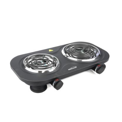 Picture of Brentwood Electric 1500W Double Burner, Black