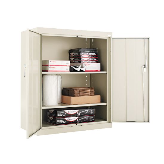 Picture of Alera Steel Storage Cabinet, 3 Adjustable Shelves, 42inH, Putty