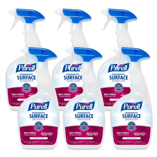 Picture of Purell Foodservice Surface Sanitizer Spray, Unscented, 32 Oz Bottle, Case Of 6