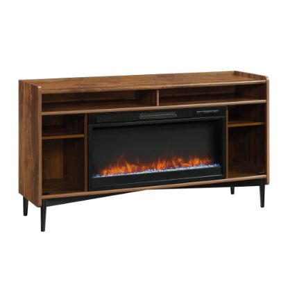 Picture of Sauder Harvey Park Entertainment Credenza With Fireplace, Grand Walnut