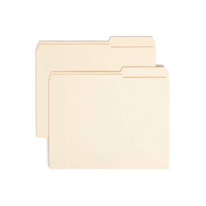 Picture of Smead Reinforced Tab Guide-Height File Folders, Letter Size, 2/5 Cut, Right Position, Manila, Box Of 100