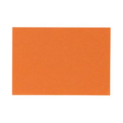 Picture of LUX Flat Cards, A1, 3 1/2in x 4 7/8in, Mandarin Orange, Pack Of 50