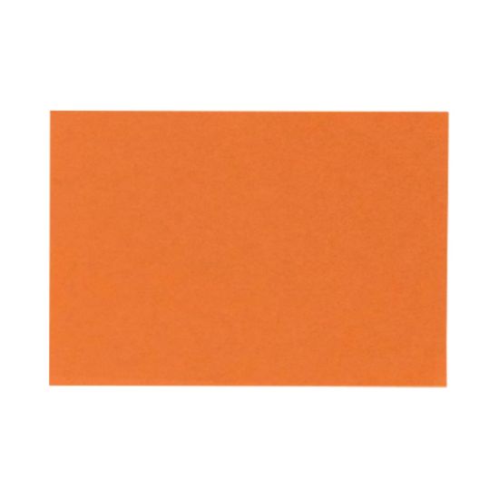 Picture of LUX Flat Cards, A1, 3 1/2in x 4 7/8in, Mandarin Orange, Pack Of 50