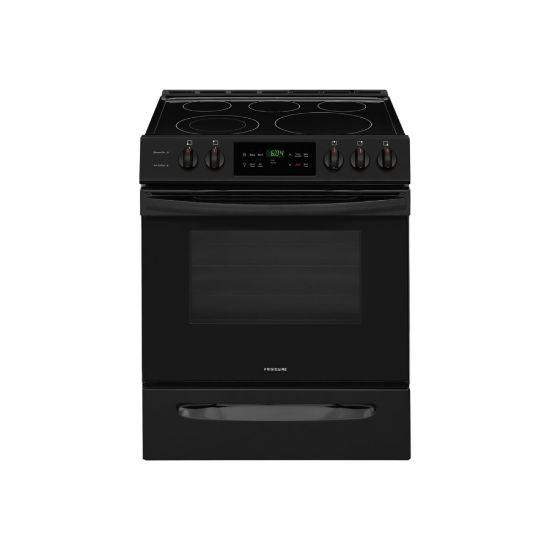 Picture of Frigidaire FFEH3054UB - Range - freestanding - niche - width: 30 in - depth: 24 in - height: 36 in - with self-cleaning - black