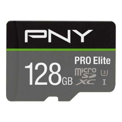 Picture of PNY PRO Elite Class 10 U3 V30 microSDXC Flash Memory Card, 128GB