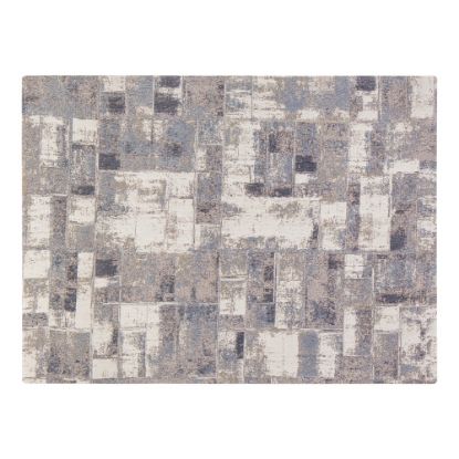 Picture of Anji Mountain Aarhus Rug'd Chair Mat, 1/4inH x 40inW x 54inD, Beige/Brown/Gray