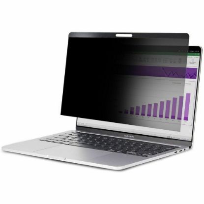 Picture of StarTech.com 15in Laptop Privacy Screen - Magnetic - Anti Blue Light - 30+/- Degree Viewing Angle - MacBook Privacy Filter (PRIVSCNMAC15)