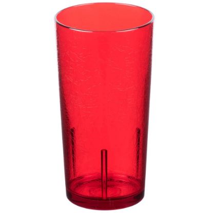 Picture of Cambro Del Mar Styrene Tumblers, 24 Oz, Ruby Red, Pack Of 36 Tumblers