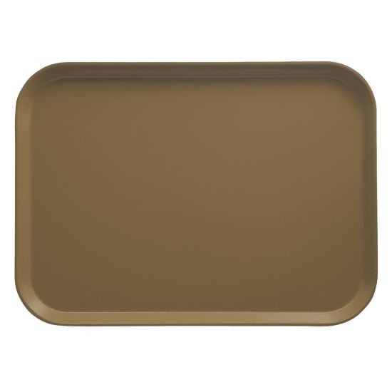 Picture of Cambro Camtray Rectangular Serving Trays, 14in x 18in, Bay Leaf Brown, Pack Of 12 Trays