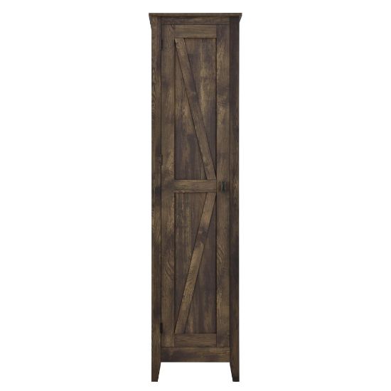 Picture of Ameriwood Home Farmington 18in Wide Storage Cabinet, 4 Shelves, Rustic Woodgrain