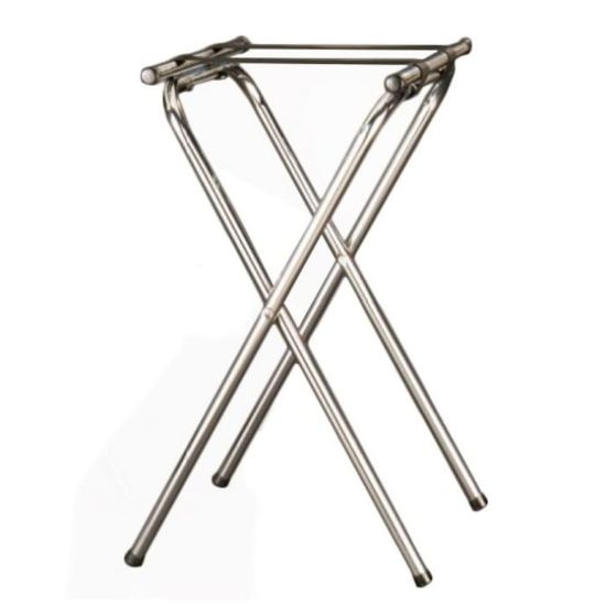 Picture of American Metalcraft Deluxe Folding Tray Stands, 31in, Silver, Pack Of 6 Stands