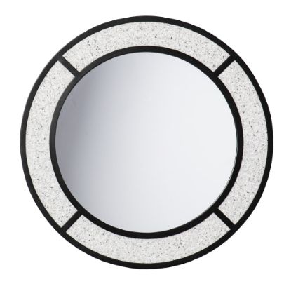 Picture of SEI Hurtano Round Faux Stone Mirror, 25inH x 25inW x 3/4inD