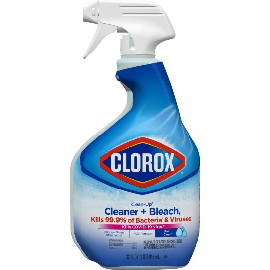 Picture of Clorox Clean-Up All Purpose Cleaner with Bleach, Spray Bottle, Rain Clean, 32 Fluid Ounces