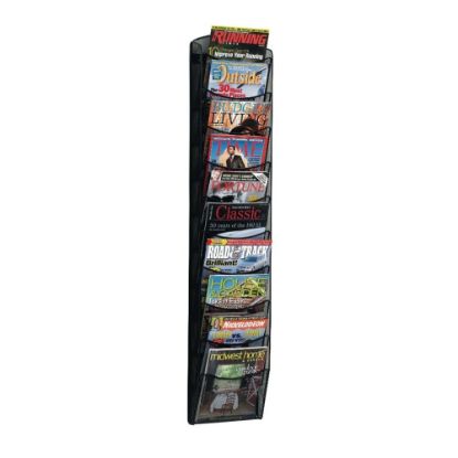 Picture of Safco 10-Pocket Mesh Magazine Rack, Black