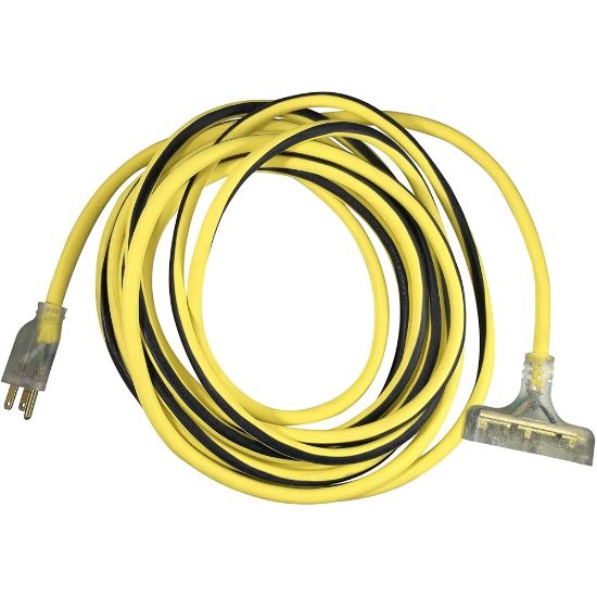 Picture of Hoffman Grounded Outdoor Extension Cord, 50ft, Yellow, USW76050