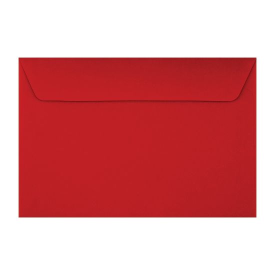 Picture of LUX Booklet 6in x 9in Envelopes, Peel & Press Closure, Holiday Red, Pack Of 250