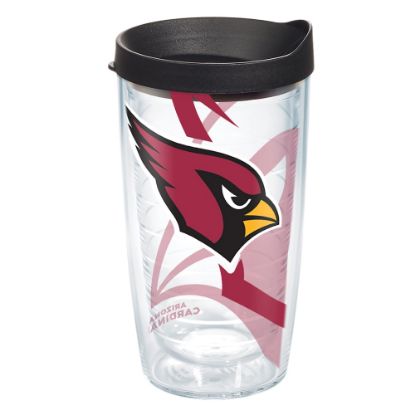 Picture of Tervis NFL Tumbler With Lid, 16 Oz, Arizona Cardinals, Clear