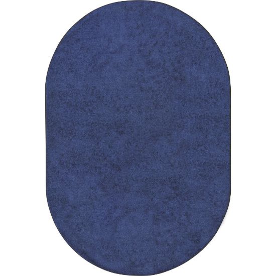 Picture of Joy Carpets Kids Essentials Oval Area Rug, Endurance, 6ft x 9ft, Midnight Sky