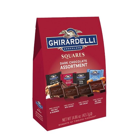 Picture of Ghirardelli Chocolate Squares, Premium Dark Chocolate Assortment, 14.86 Oz Bag