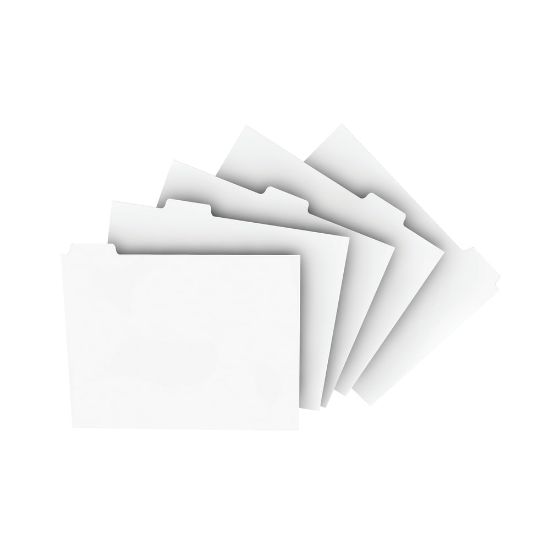 Picture of Xerox Revolution Index Tabs, 9in x 11in, White, 250 Sheets Per Pack, Case Of 5 Packs