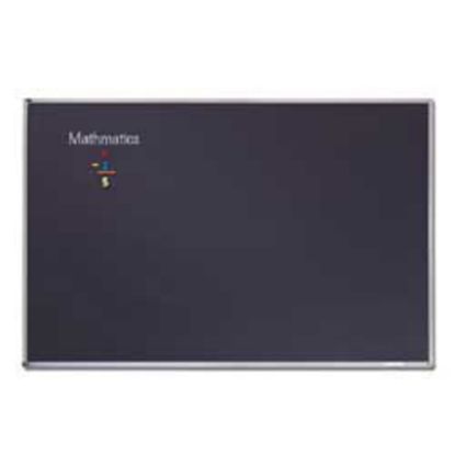 Picture of Quartet Education Magnetic Porcelain Chalkboard, 72in x 48in, Black Aluminum Frame