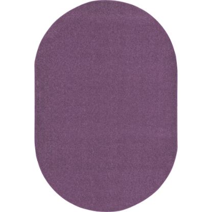 Picture of Joy Carpets Kids Essentials Oval Area Rug, Endurance, 7-1/2ft x 12ft, Purple