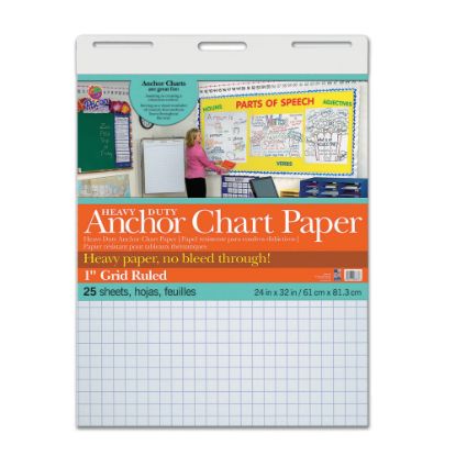 Picture of Pacon Heavy-Duty Anchor Chart Paper, 24in x 32in, Grid Ruled, 25 Sheets