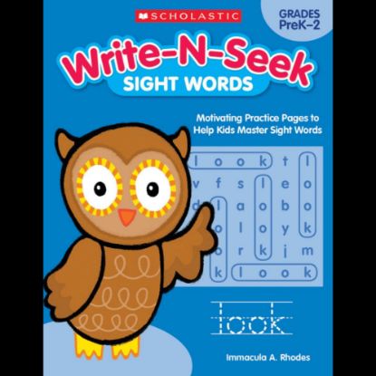 Picture of Scholastic Teacher Resources Write-N-Seek Workbook, Sight Words, Pre-K - Grade 2