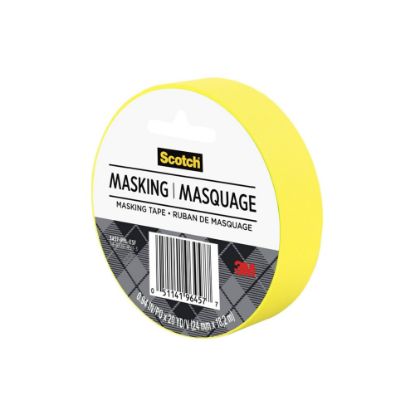 Picture of Scotch Expressions Decorative Masking Tape, 1in x 20 Yd., Yellow