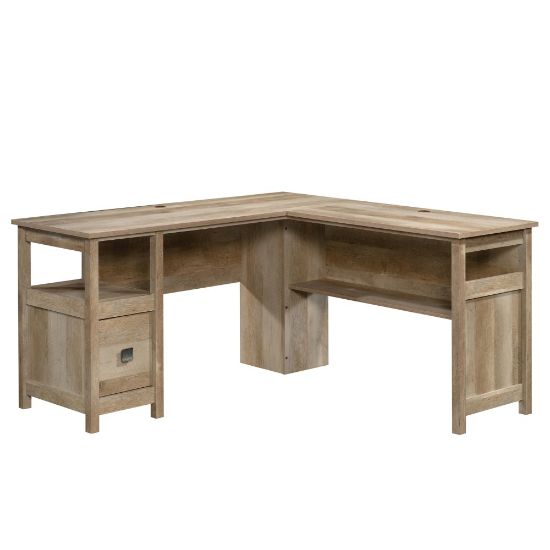 Picture of Sauder Cannery Bridge 60inW L-Shaped Computer Desk, Lintel Oak