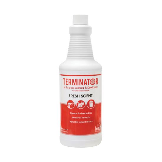 Picture of Fresh Products Terminator Ready-To-Use All-Purpose Cleaner & Degreaser, 1 Qt, Pack Of 12 Bottles