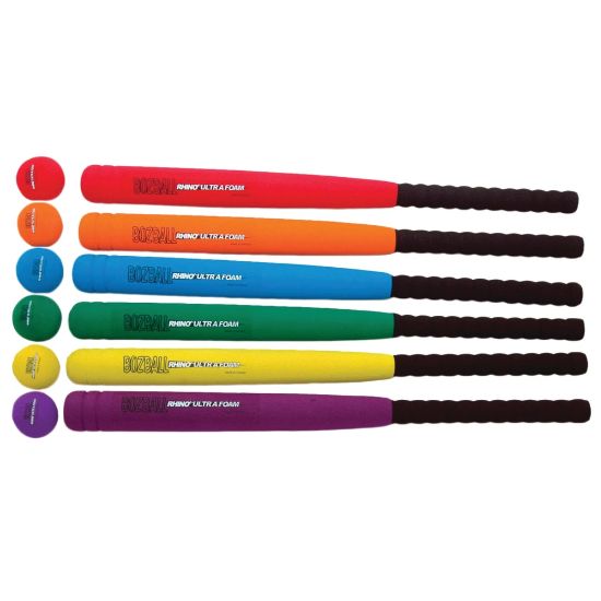 Picture of Champion Sports Rhino Ultra Foam 29in Bat And Ball Set, Pre-K - Grade 12, Set Of 6