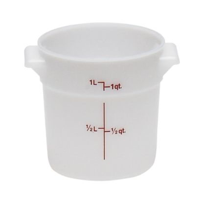 Picture of Cambro Food Storage Container, 1 Qt, White