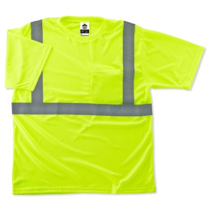 Picture of Ergodyne GloWear 8289 Type R Class 2 T-Shirt, 5X, Lime