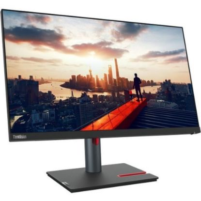 Picture of Lenovo ThinkVision P24h-30 24in Class WQHD LCD Monitor - 16:9 - Raven Black - 23.8in Viewable - In-plane Switching (IPS) Technology - WLED Backlight - 2560 x 1440 - 16.7 Million Colors - 300 Nit - 4 ms - Speakers - HDMI - DisplayPort - USB Hub