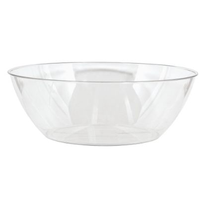 Picture of Amscan 10-Quart Plastic Bowls, 5in x 14-1/2in, Clear, Set Of 3 Bowls