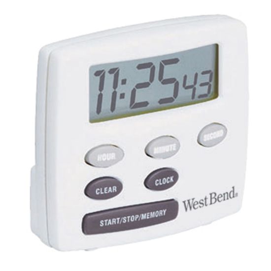 Picture of West Bend Single Channel Timer, White