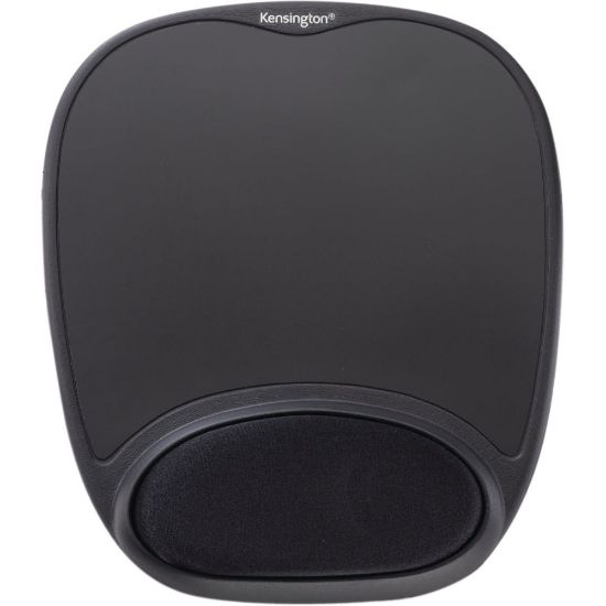 Picture of Kensington Comfort Gel Mouse Pad - Black - 1.50in x 9.37in x 13in Dimension - Black - Gel - 1 Pack