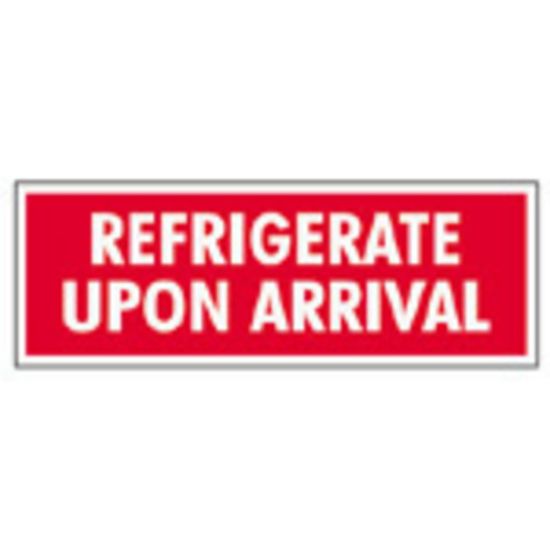 Picture of Tape Logic Preprinted Shipping Labels, SCL237, "Refrigerate Upon Arrival," 1 1/2in x 4in, Red/White, Pack Of 500