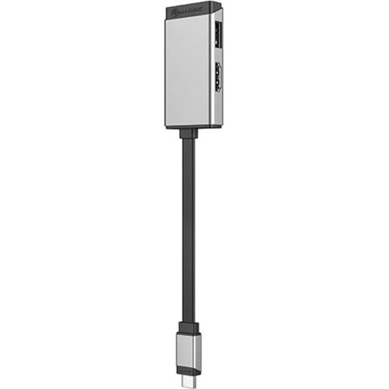 Picture of Alogic MagForce DUO 2-in-1 Adapter - 1 Pack - 1 x USB Type C - Male - 1 x HDMI 2.0 Digital Audio/Video - Female, 1 x USB 3.2 (Gen 1) Type A - Female - 4096 x 2160 Supported