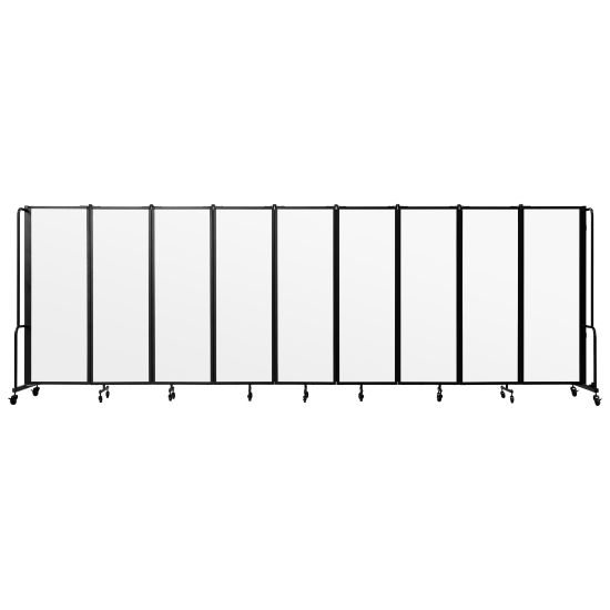 Picture of National Public Seating Room Divider, 9-Section, 72inH x 27inW x 210inD, Clear