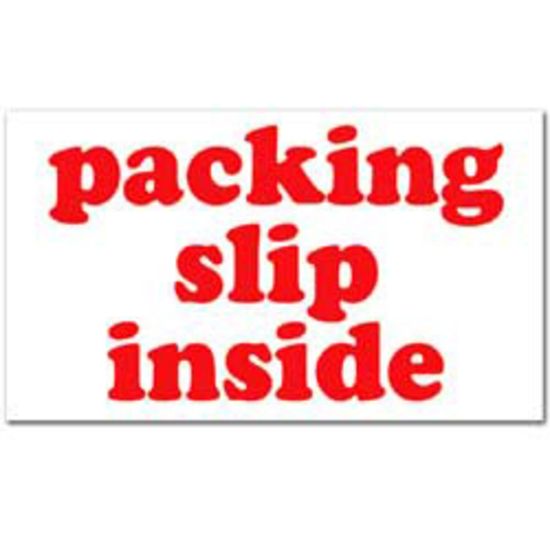 Picture of Tape Logic Preprinted Shipping Labels, SCL556, "Packing Slip Inside," 3in x 5in, Red/White, Pack Of 500