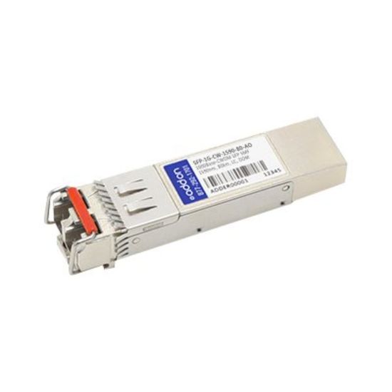 Picture of AddOn - SFP (mini-GBIC) transceiver module (equivalent to: Arista Networks SFP-1G-CW-1590-80) - GigE - 1000Base-CWDM - LC single-mode - up to 49.7 miles - 1590 nm - TAA Compliant