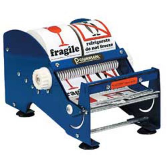 Picture of B O X Packaging Multi-Roll Tabletop Label Dispenser, 6in, Blue