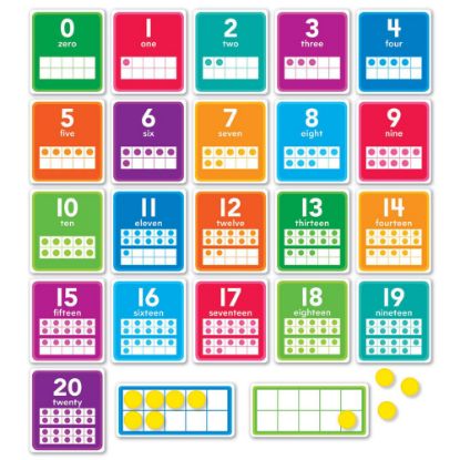 Picture of Scholastic Teacher Resources 0-20 Numbers Bulletin Board Set, Set Of 43 Pieces