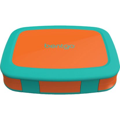 Picture of Bentgo Kids Brights Lunch Box, 2inH x 6-1/2inW x 8-1/2inD, Orange