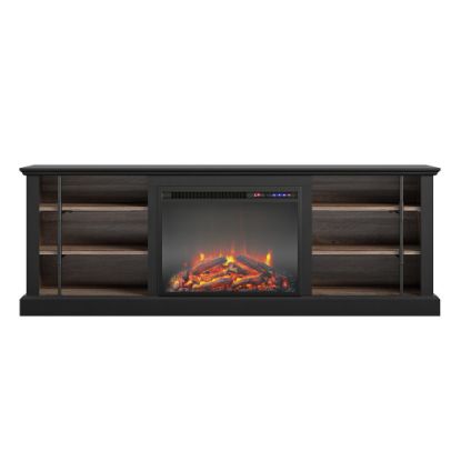 Picture of Ameriwood Home Hoffman Fireplace TV Stand For 70in TVs, Black