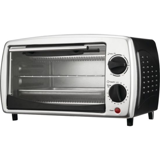 Picture of Brentwood Toaster Oven - 0.30 ft� Capacity - Toast, Broil - Black, Stainless Steel