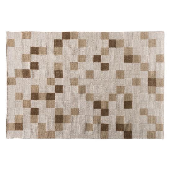 Picture of Baxton Studio Barbon Handwoven PET Yarn Area Rug, 63in x 90-5/8in, Ivory/Beige